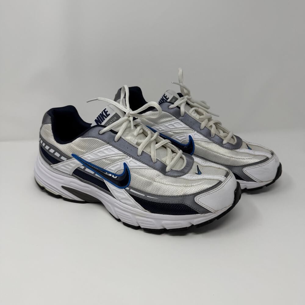 Nike Initiator Running Shoes Men’s Size 11 White Navy Blue Style 395662-101